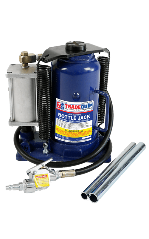 20,000kg Air / Hydraulic Bottle Jack 2026T by TradeQuip Professional