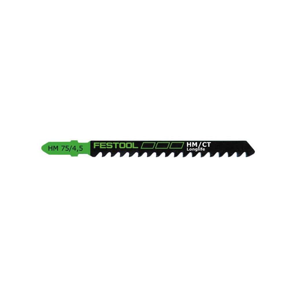 Festool Jigsaw Blade Tungsten Carbide HM 75mm x 4.5mm suit Building Material 204343