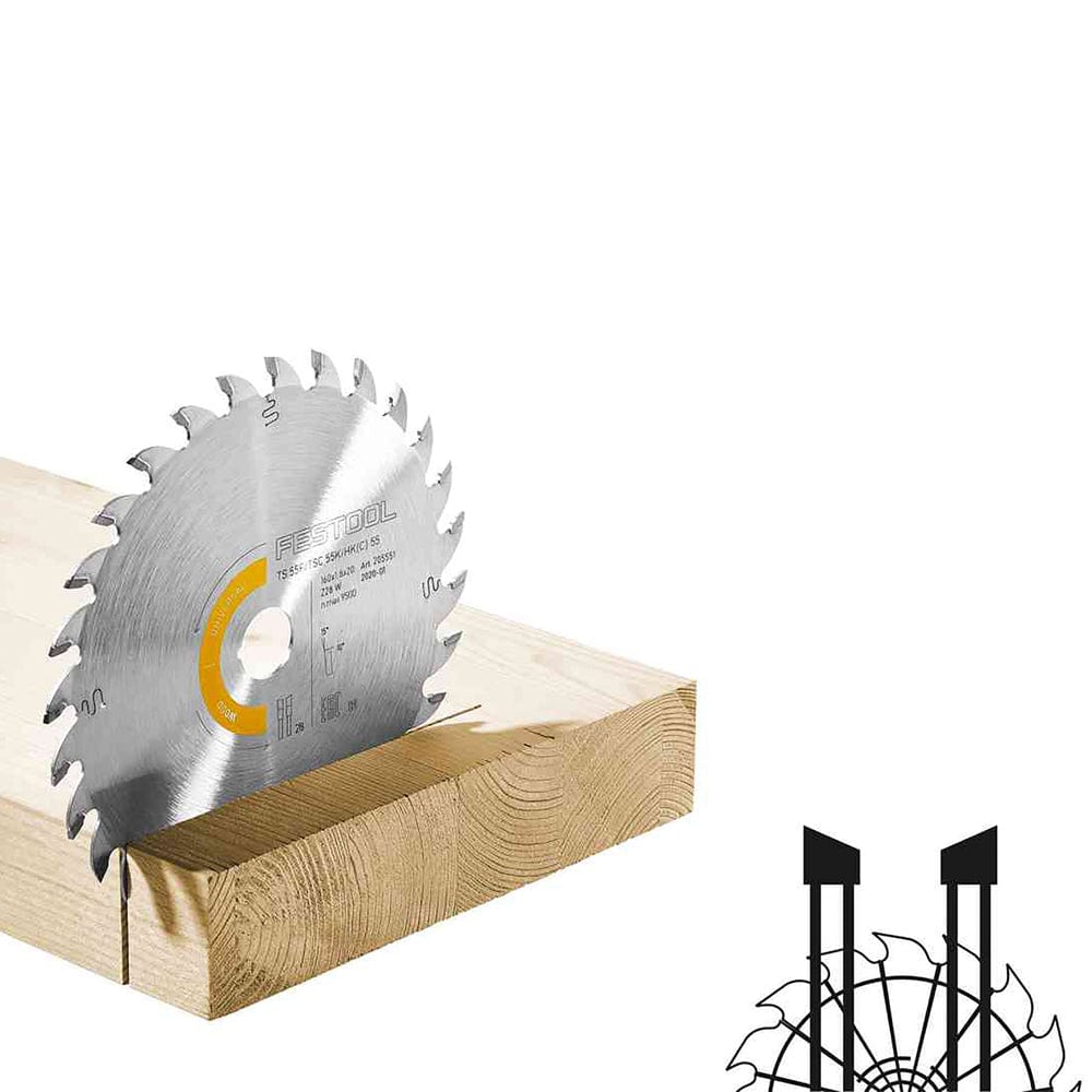 Universal Saw Blade 160mm x 1.8mm x 20mm x 28T 205551 by Festool