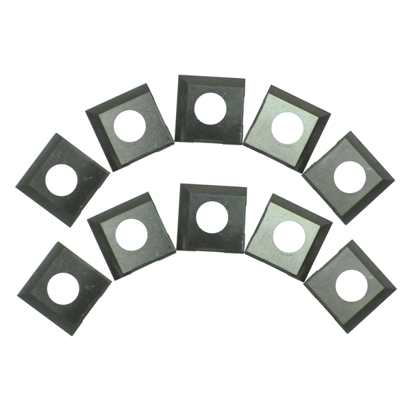 ToughCut 14.2mm x 14.2mm x 2mm Square 2 Sided TCT Insert Blade (10Pce) suit Spiral Cutter Head