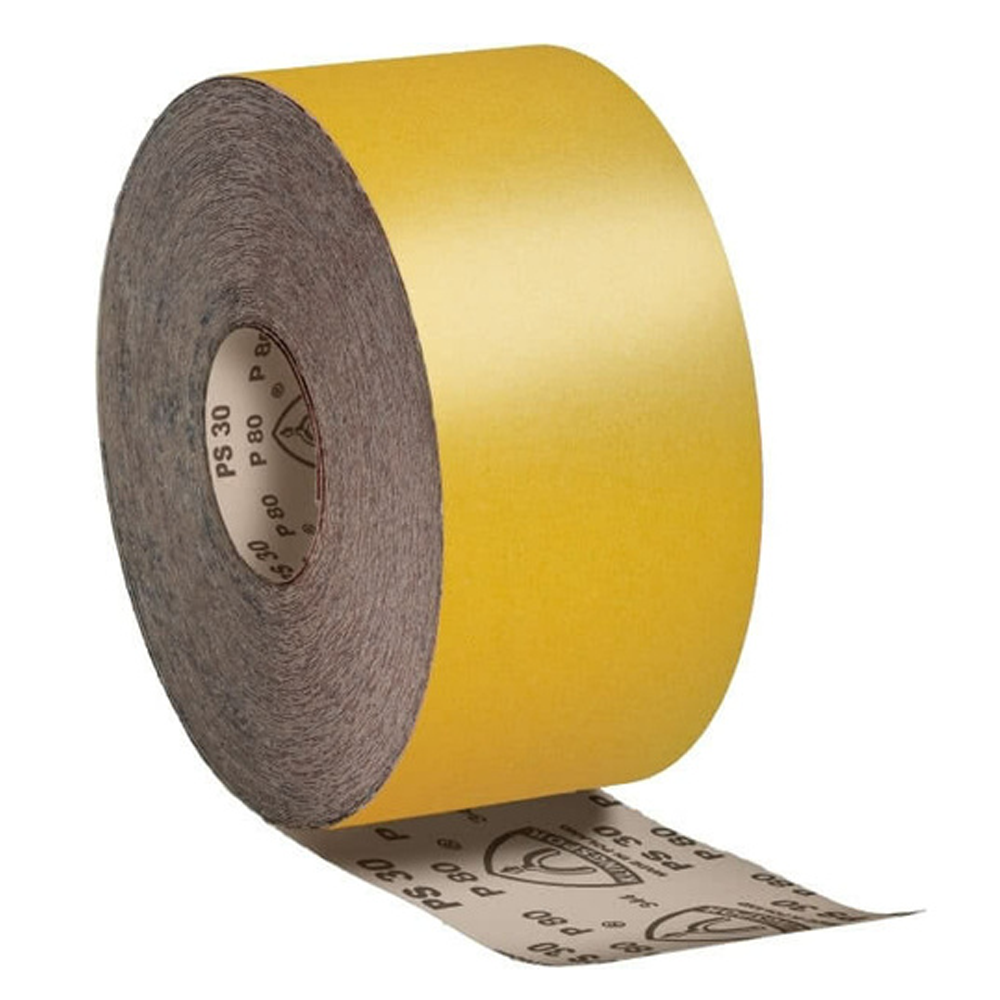 50m Roll of Yellow Paper Backed Abrasive PS 30 D by Klingspor