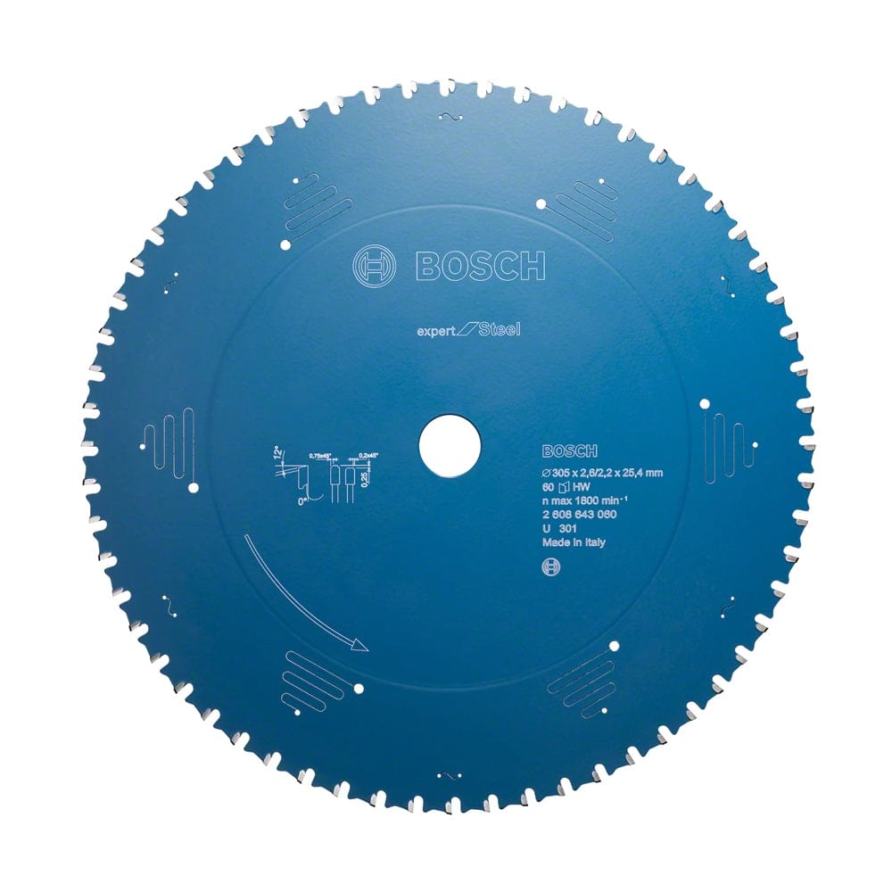 Bosch 305mm (12") x 25mm x 60T Chop / Cut Off Saw Blade 2608643060