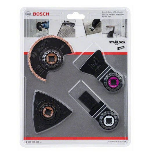 4Pce Tile Renovation Multi Tool Blade Kit (2608661695) by Bosch