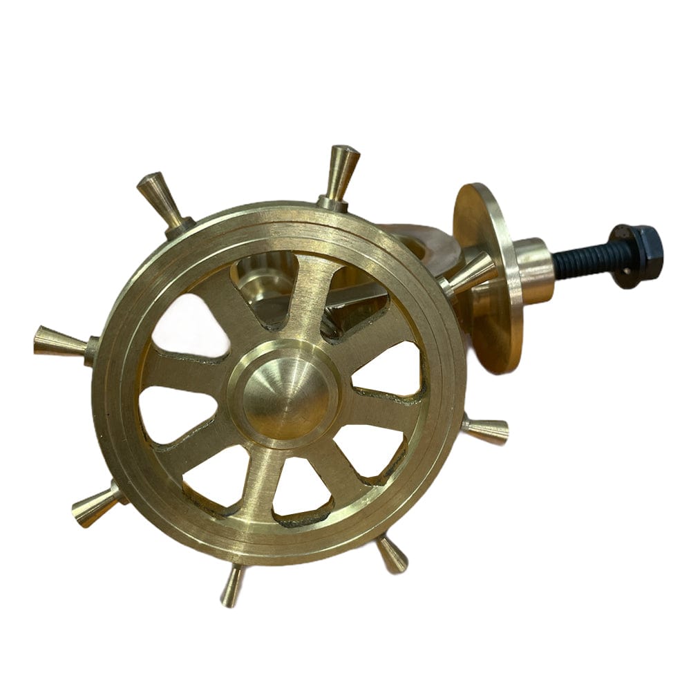 Soba Brass Ship's Wheel Nut Cracker 261275