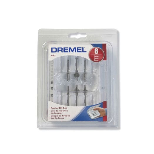 6mm (1/4") Shank Router Bit Set (6Pce) 692 by Dremel