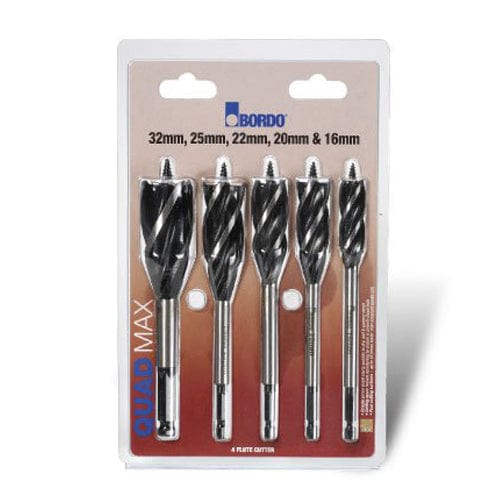 5Pce 16-32mm Quad Max Border Drill Bit 2673-S2 by Bordo