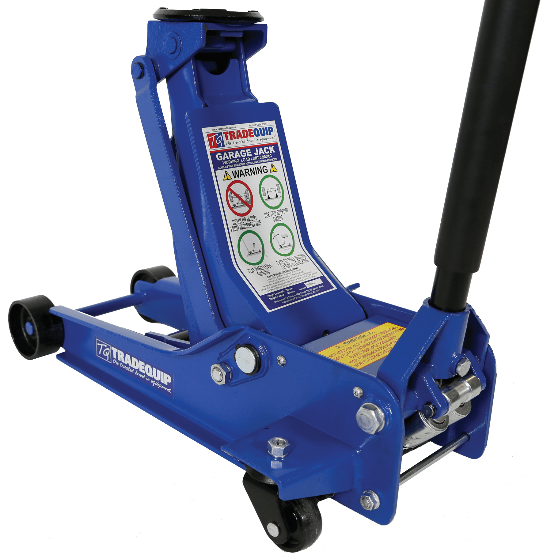 TradeQuip Professional 3,000kg Hydraulic Garage Jack 2906T
