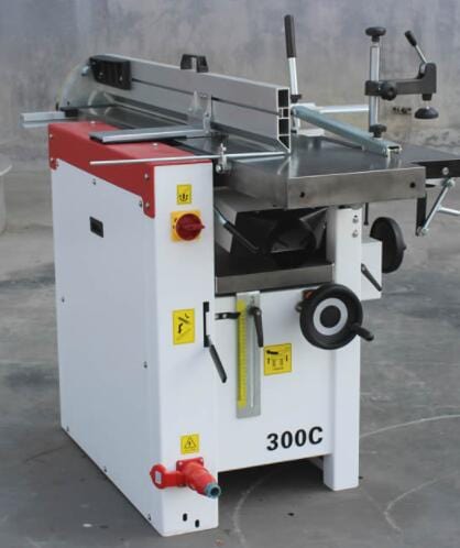 300mm (12") Italian Designed Professional Combination Planer & Thicknesser with Spiral Head Cutter Block 300C 240V by Sicar