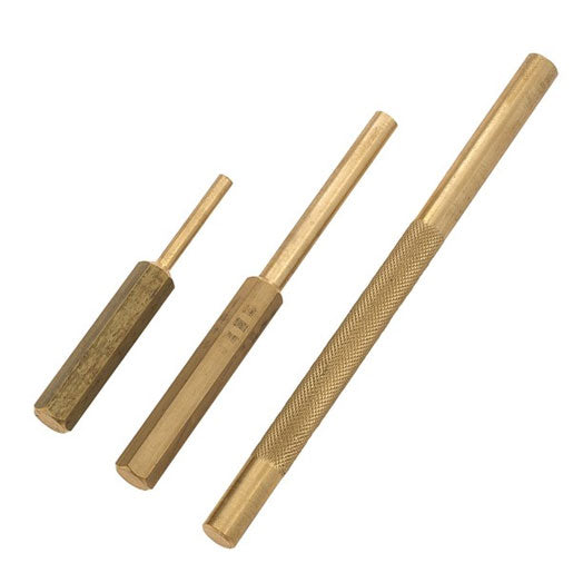 3Pce Brass Pin & Drift Punch Set 301488 By Toledo