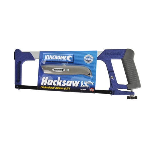 300mm Hacksaw Frame Heavy Duty With Bonus Utility Knife 400 by Kincrome
