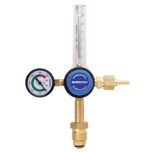 Argon / CO2 Dual Stage Gas Regulator (Bottom Entry) 400214 by Bossweld