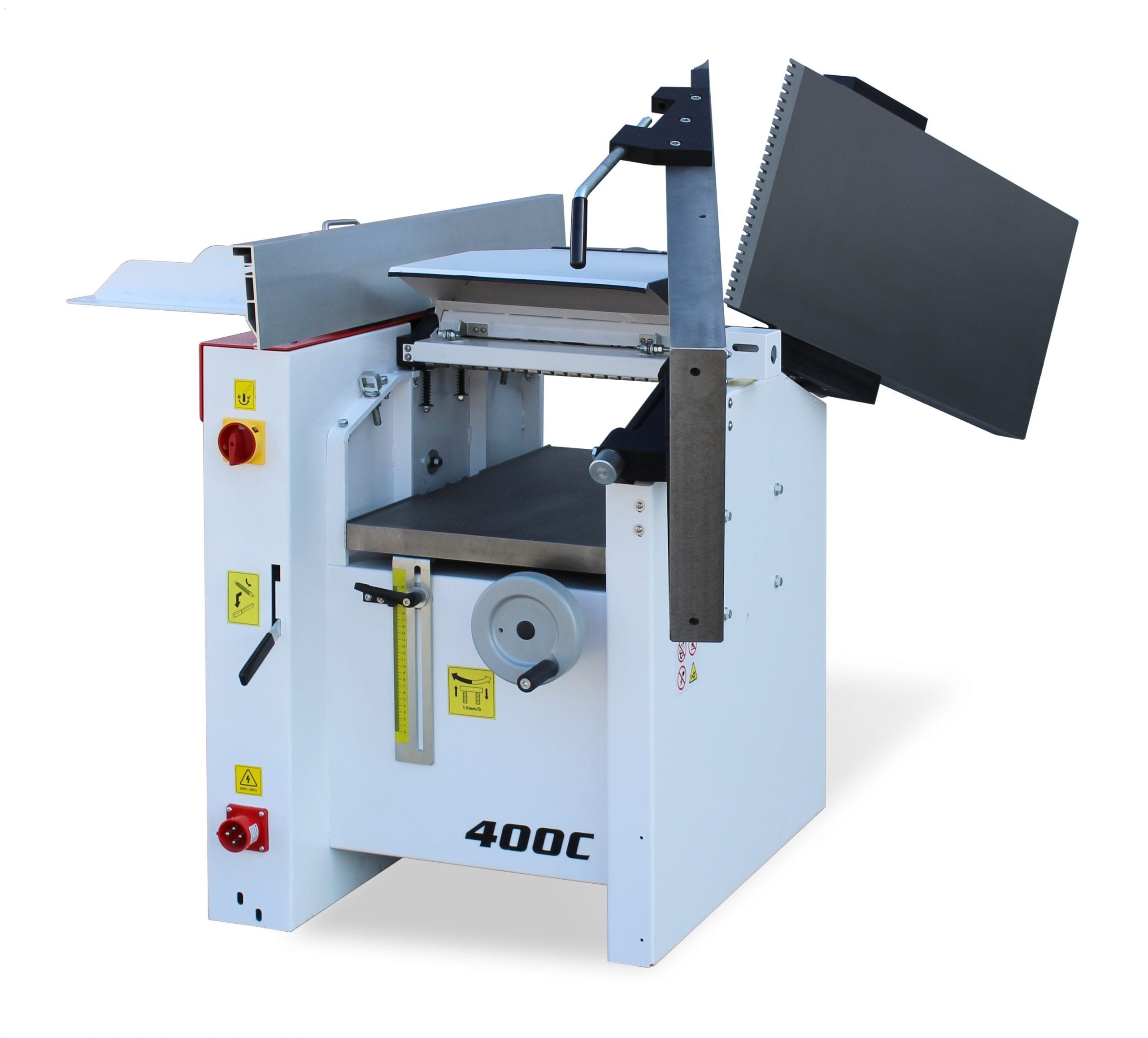 410mm (16") Italian Designed Professional Combination Planer & Thicknesser with Spiral Head Cutter Block 400C 415V by Sicar