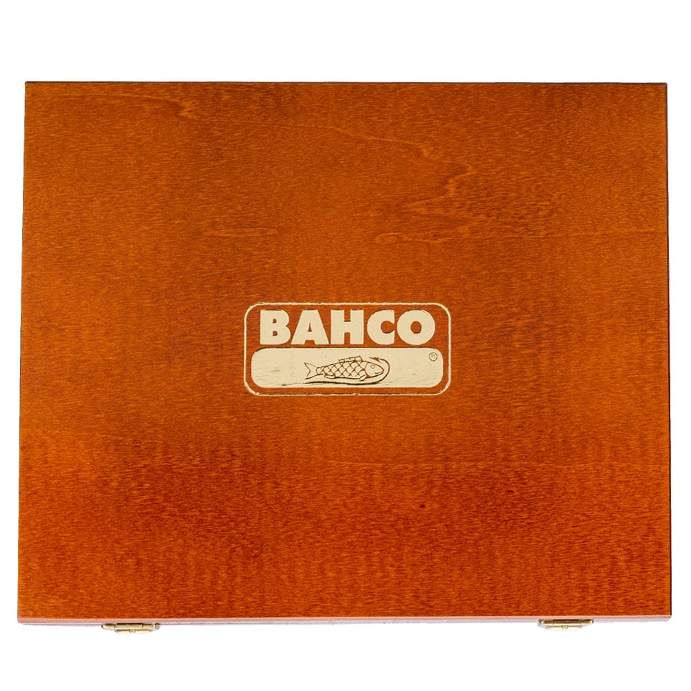 6Pce Woodworking Chisel Set with Rubberised Handle in Wooden Case 424P-S6-EUR by Bahco