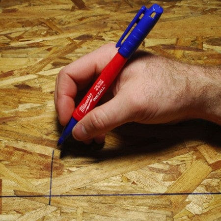 Blue Fine Point Marker Pen Inkzall 48-22-3180 by Milwaukee