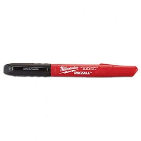 4Pce Black Ultra Fine Point Marker Inkzall 48-22-3154 by Milwaukee