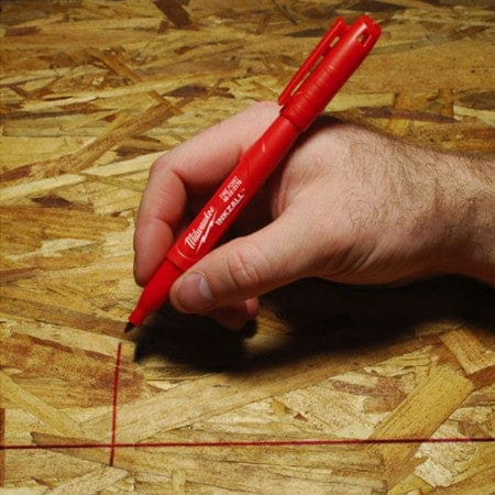 Red Fine Point Marker Pen Inkzall 48-22-3170 by Milwaukee