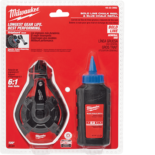 Milwaukee 30m Bold Line Kit with Blue Chalk 48223982