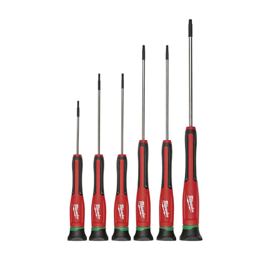 6Pce TORXÂ® Precision Screwdriver Set with Case 48222610 by Milwaukee