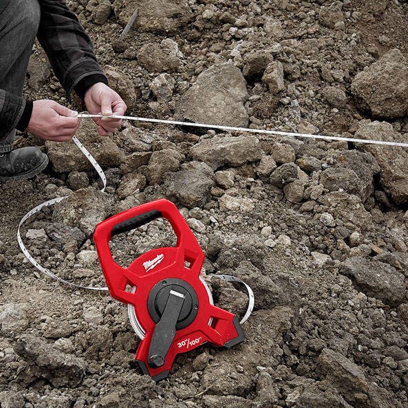 100m (330') Fibreglass Open Reel Long Tape 48225310 by Milwaukee