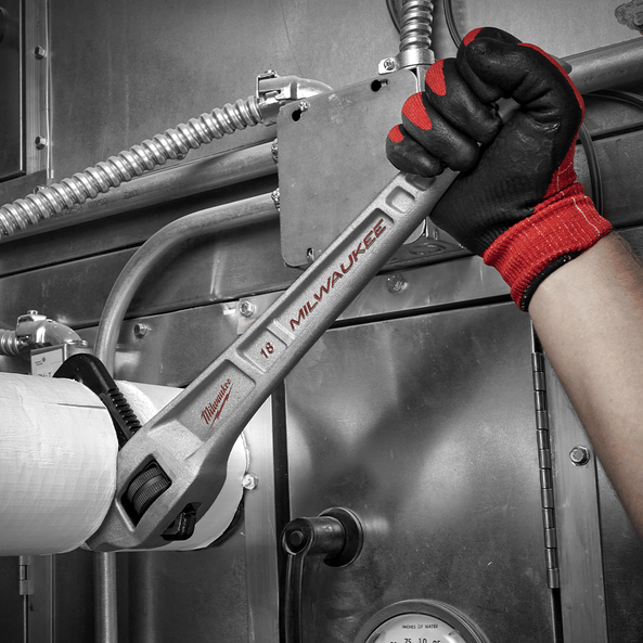 457mm (18") Aluminium Offset Pipe Wrench 48227185 by Milwaukee