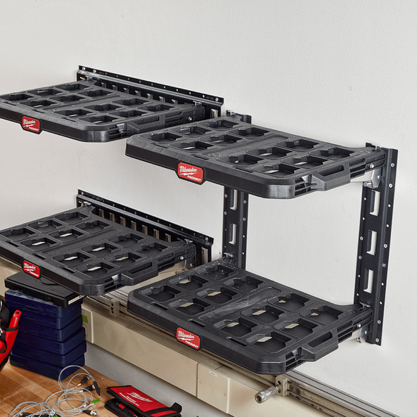 2Pce Vertical E-Track Rails for Packout Racking Shelves 48228482 by Milwaukee