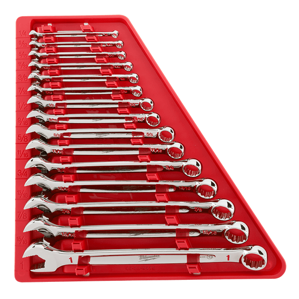 15Pce Combination Spanner / Wrench Set - Imperial 48229415 by Milwaukee