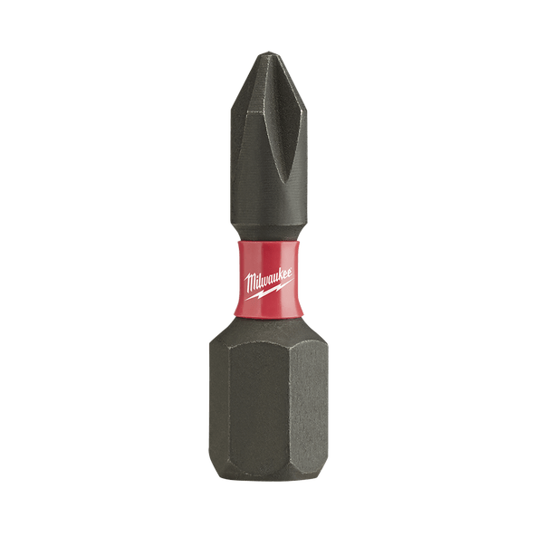 2Pce No. 1 x 25mm Phillips Insert Bit SHOCKWAVE Bit 48324411 by Milwaukee