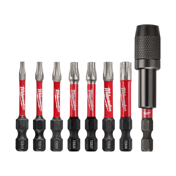 SHOCKWAVE™ Power Bit Security Torx 50mm (2") 8 Piece Set 48324689 by Milwaukee