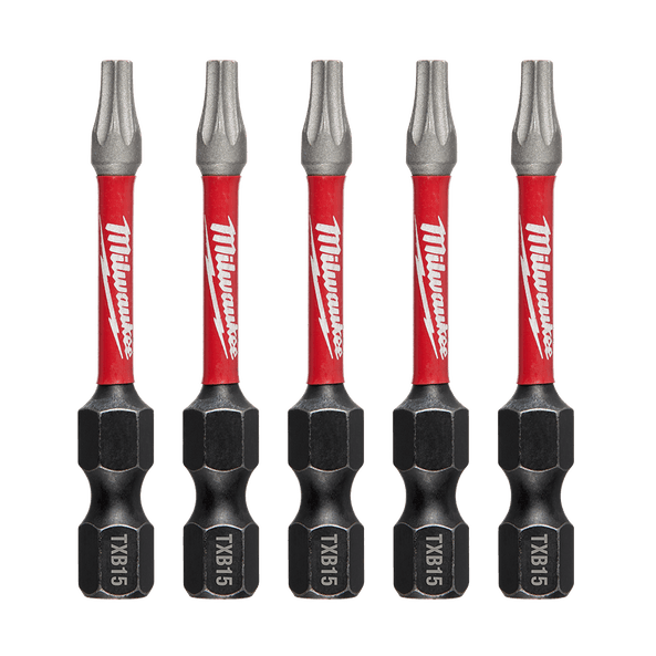 SHOCKWAVE™ Power Bit Security Torx 50mm (2") 5 Pack by Milwaukee