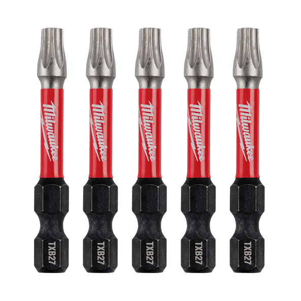 SHOCKWAVE™ Power Bit Security Torx 50mm (2") 5 Pack by Milwaukee