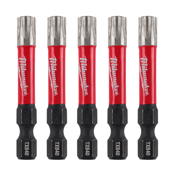 SHOCKWAVE™ Power Bit Security Torx 50mm (2") 5 Pack by Milwaukee