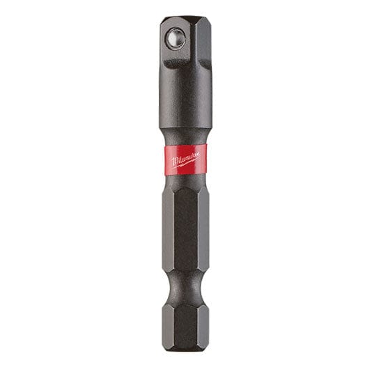 SHOCKWAVE Power Bit Socket Adapter 1/4" Hex to 1/4" Square 48325030 by Milwaukee