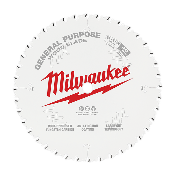 210mm (8-1/4") x 20mm x 60T Circular Saw Blade suit Ultra Fine Finishing 48408824 by Milwaukee