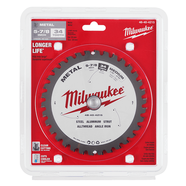 149MM (5-7/8") 34T Metal Circular Saw Blade 48404215 By Milwaukee