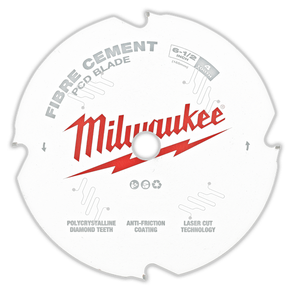 165mm (6-1/2") 4T Fibre Cement Circular Saw Blade PDC 48408675 by Milwaukee
