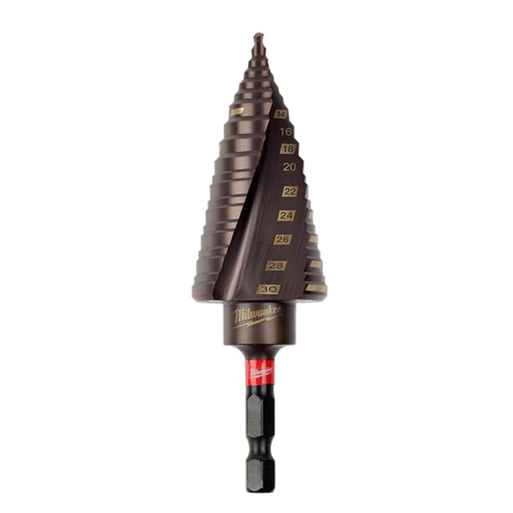 4-30mm SHOCKWAVE Step Drill Bit 12 Hole 48899265 By Milwaukee