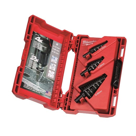 3Pce Stepped Drill Bit Set 48899399 By Milwaukee