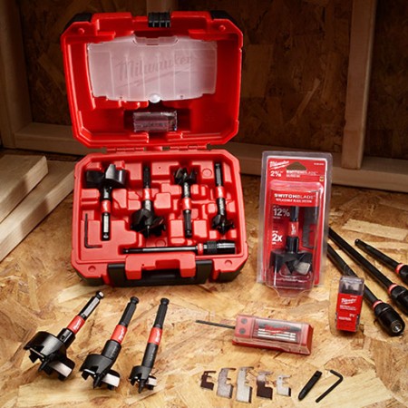 SwitchBlade Selffeed Kit - 35mm, 38mm, 54mm & 65mm, 140mm QUIK-LOK 49-22-5100 by Milwaukee