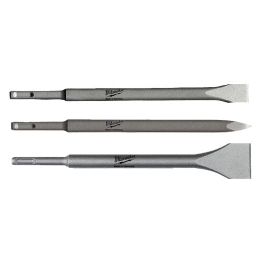 3Pce SDS Plus Chisel Set 4932430001 by Milwaukee
