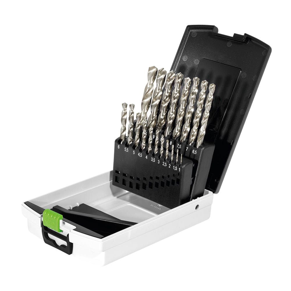 Festool Drill Bit Set Box for HSS Steel Drill Bits 19Pce 1-10mm (0.5mm increments) 498981