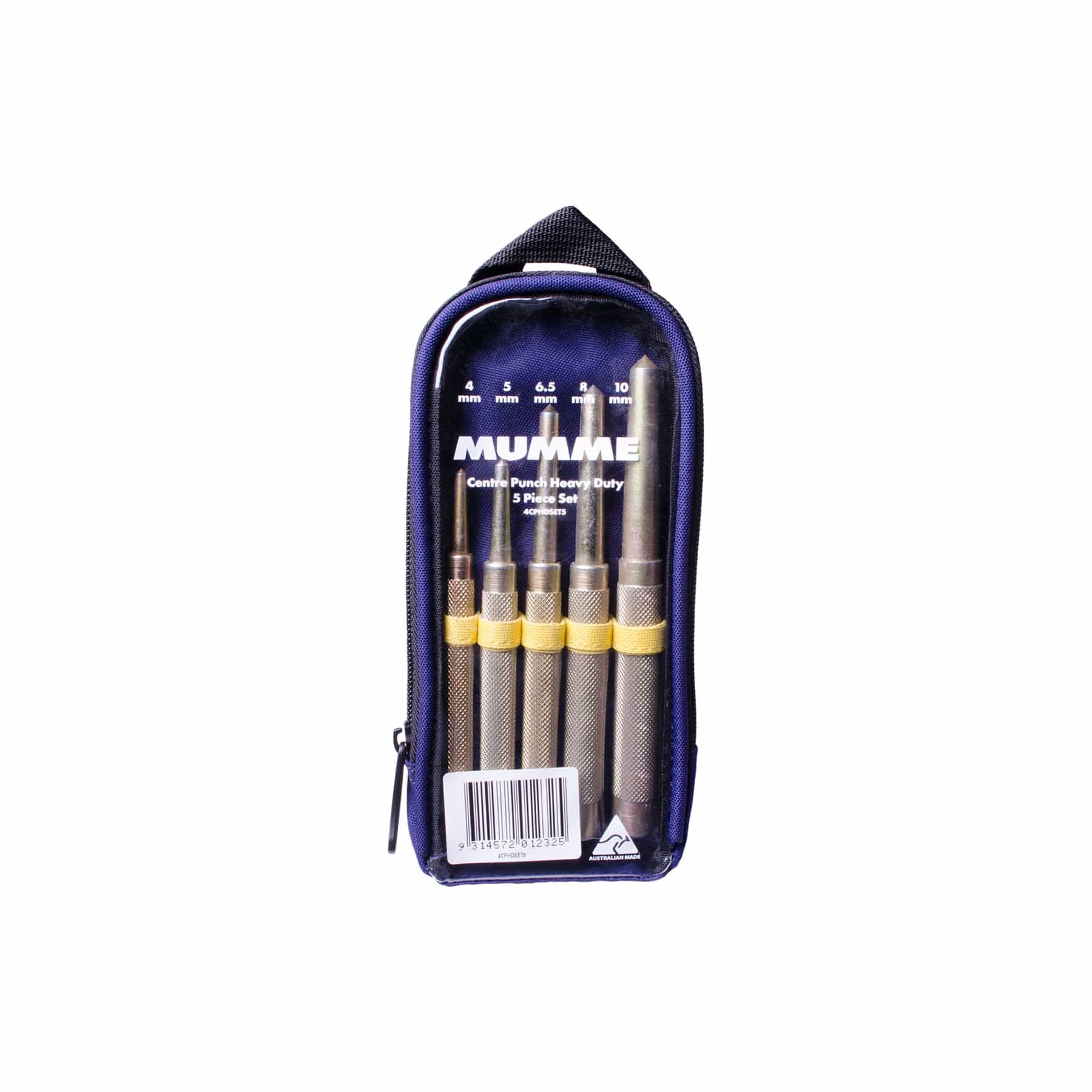 Centre Punch Heavy Duty 5 Piece Set 4CPHDSET5 by Mumme