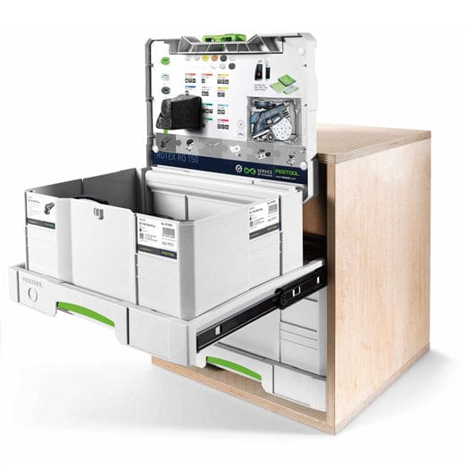 Set of 5 Systainer Pull Out Drawers 500767 by Festool