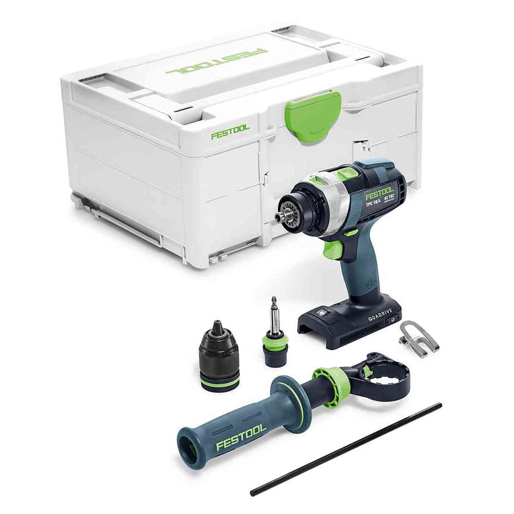 TPC 18V Cordless 4 Speed Hammer Drill Basic in Systainer 575604 by Festool