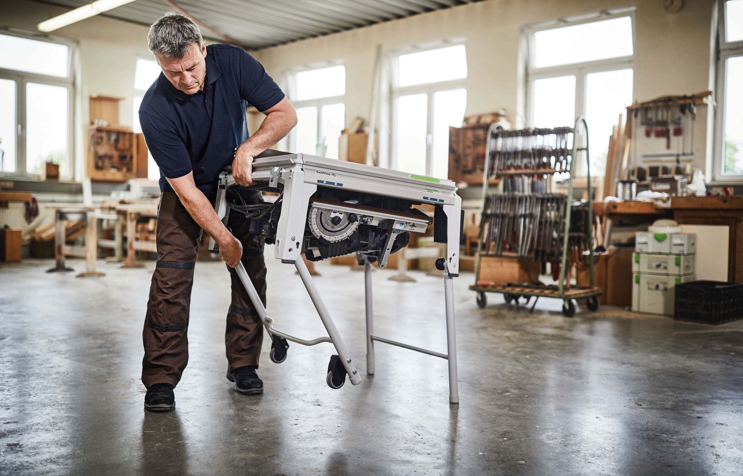 190mm Table Saw Set Precisio CS 50 EBG 575959 by Festool