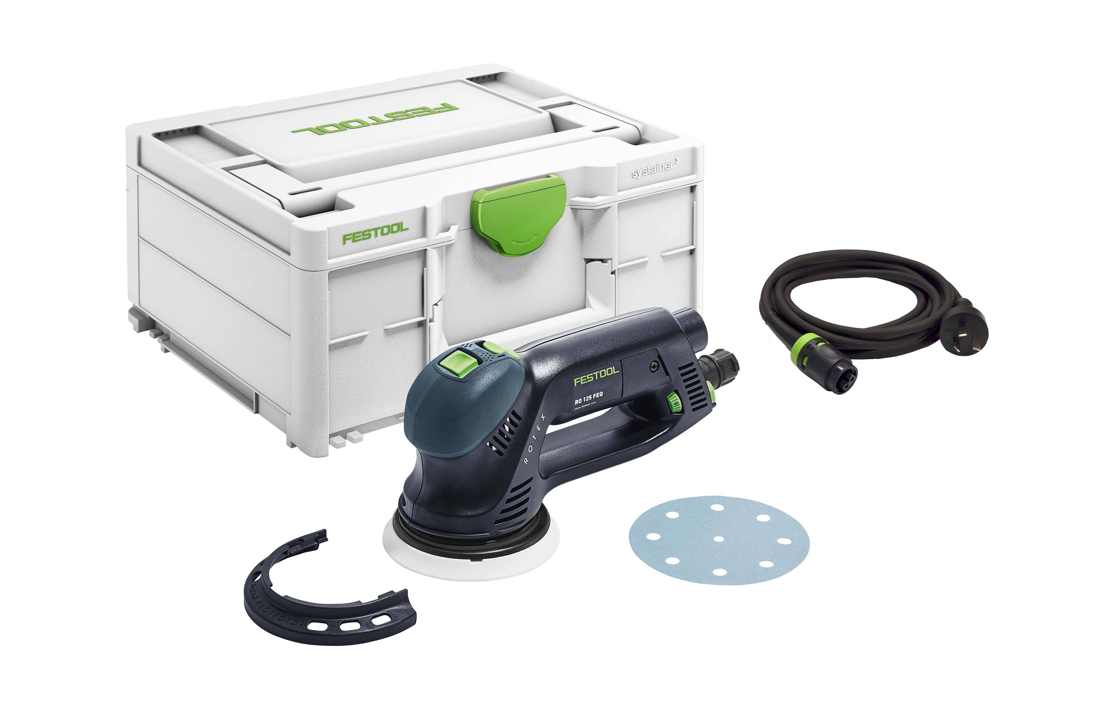 125mm ROTEX RO 3 in 1 Random Orbital Sander in Systainer RO 125 FEQ-Plus 576031 by Festool