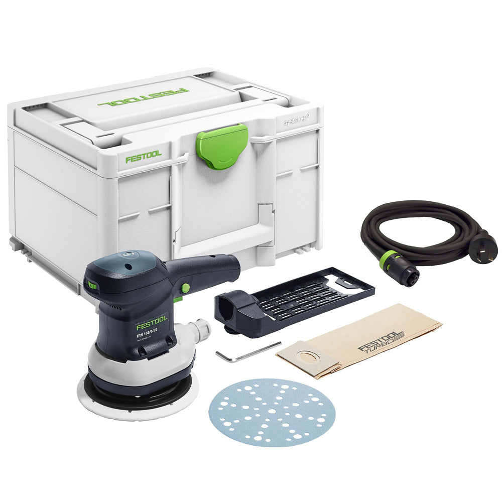 150mm (6") 310W 5mm Random Orbital Sander in Systainer ETS 150/5 EQ-Plus 576084 by Festool