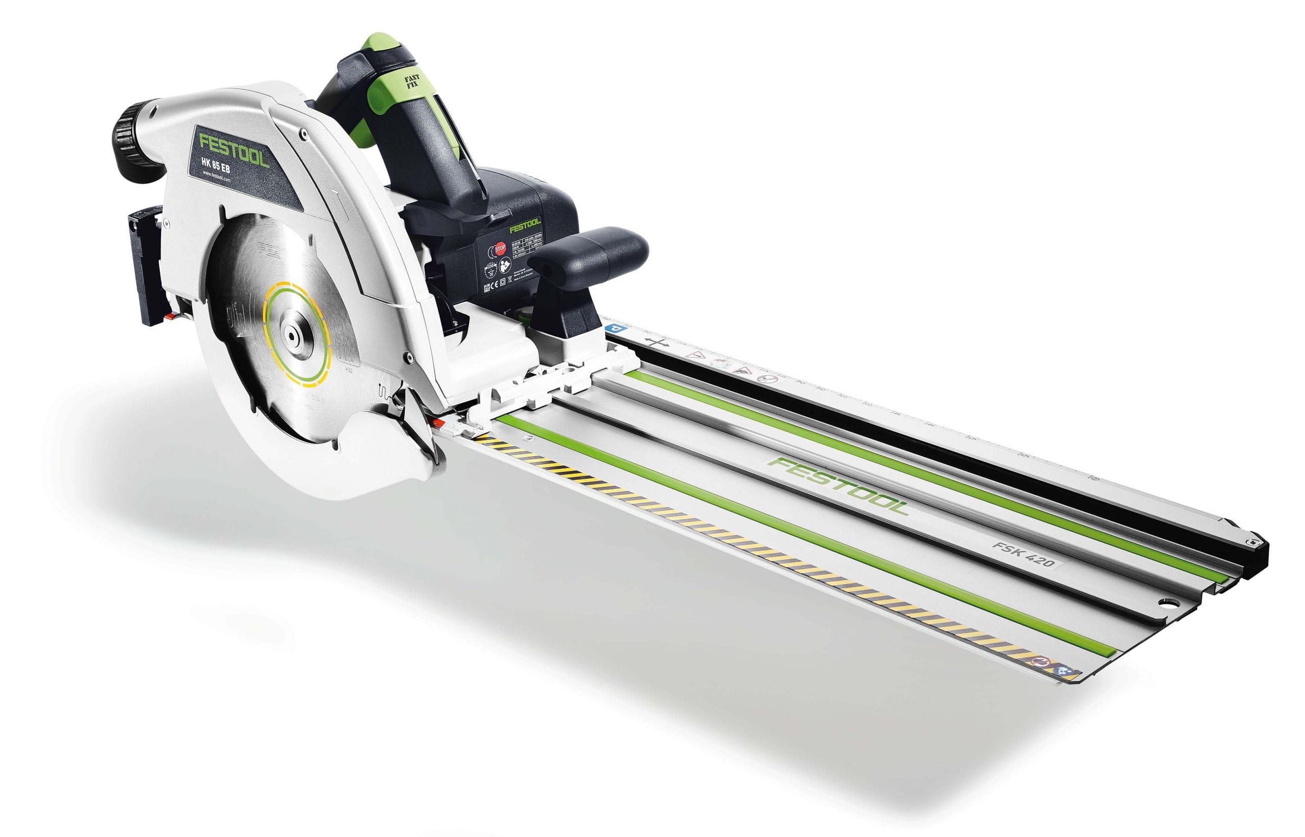 230mm Circular Saw in Systainer with 420mm Cross Cut Rail HK 85 EB-Plus-FSK420 (576143) by Festool