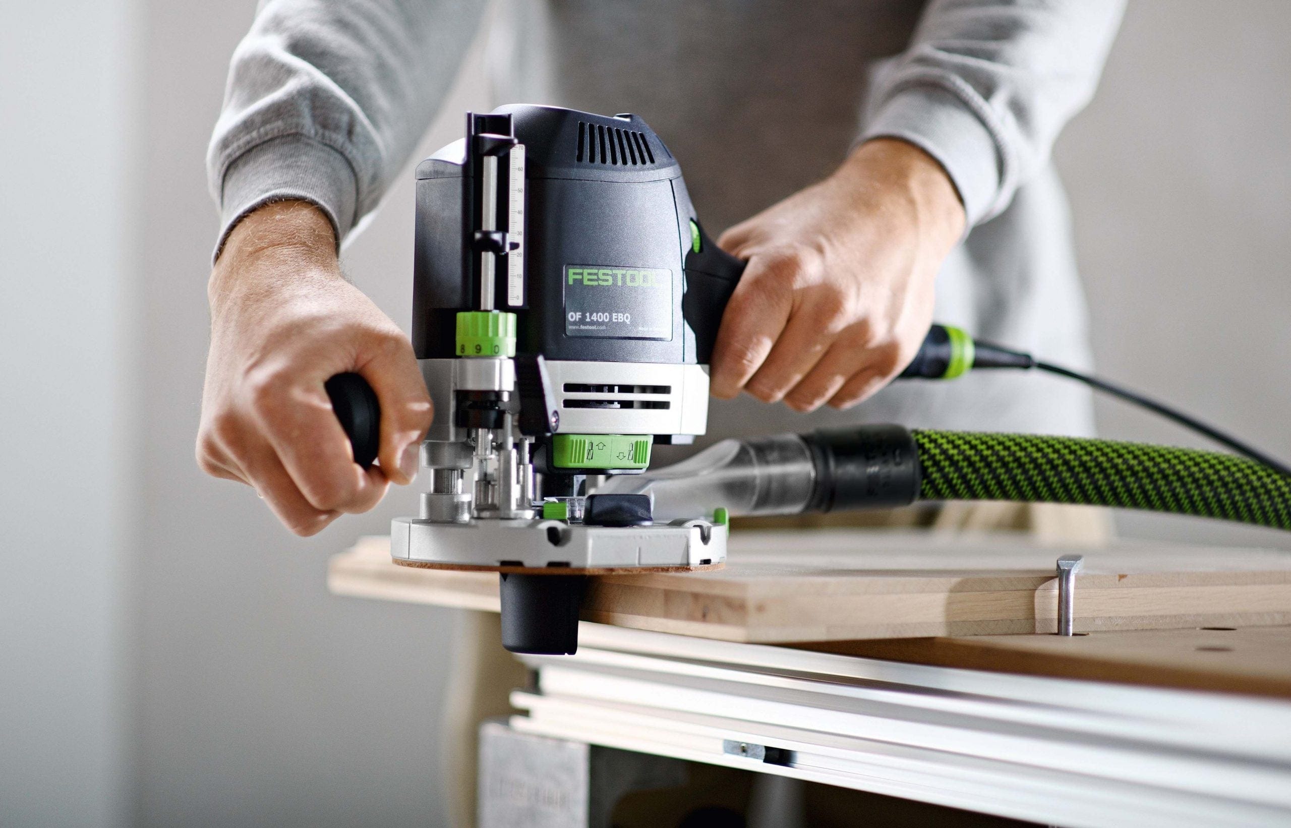 1400W 70mm Plunge Router in Systainer 1400 EBQ-Plus 576211 by Festool