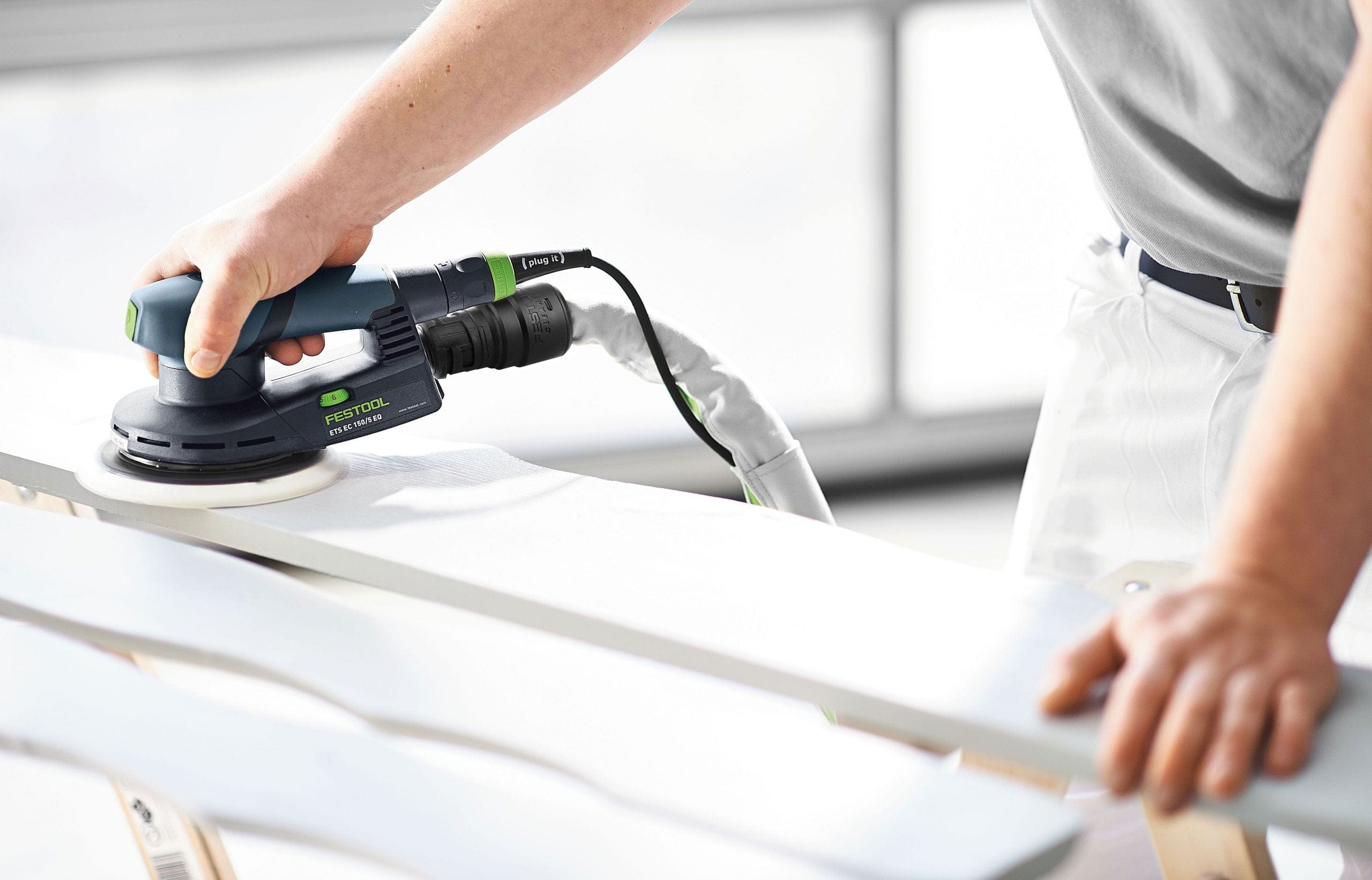 Festool 150mm (6") 400W 5mm Random Orbital Sander ETS EC150/5 EQ-Plus 576333