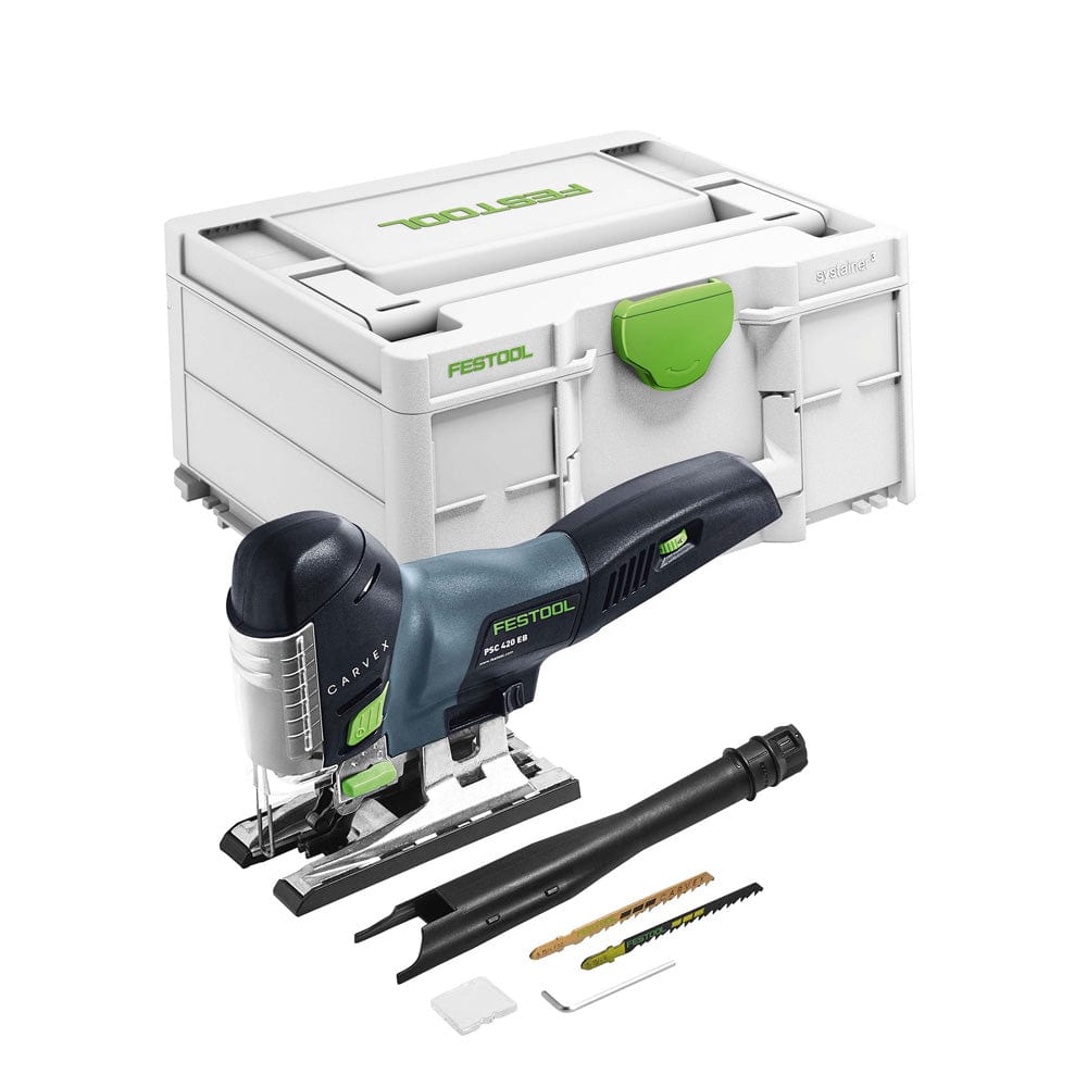 Festool 18V Cordless Carvex Barrel Jigsaw Basic In Systainer PSC 420 576521